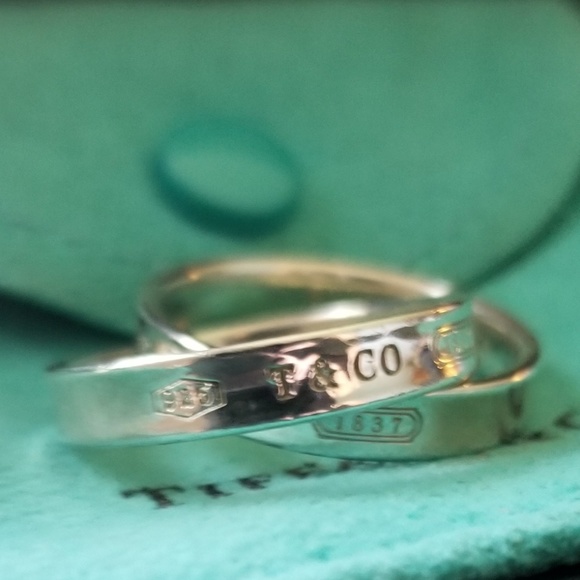 Beautiful women 925 Silver Tiffany & Co Ring S 6.5 - Picture 5 of 7